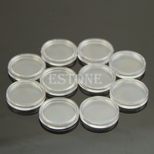 10pcs 21mm Clear Round Cases Coin Storage Capsules Holder Round Plastic New Dropshipping 2024 - buy cheap
