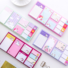 Cartoon Unicorn Dream memo pad planner sticky notes paper sticker notepad kawaii stationery pepalaria office school supplies 2024 - buy cheap