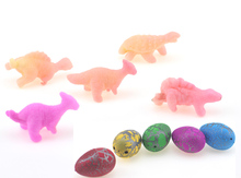 5 unidades/lotes ovo de dinossauro de incubação mágica colocando ovos na água colorido bonito ovos de dinossauro para crianças brinquedos engraçados 2024 - compre barato