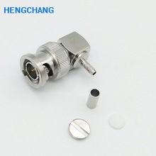 50 Ohm Right angle BNC Male connector for 50-1.5 for 50-1.5 For RG174 RG316 LMR100 coaxial Cable 10pcs 2024 - buy cheap