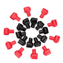 20 шт клеммные ботинки круглые черные красные аккумуляторные изоляционные Чехлы резиновые шкуры 2024 - купить недорого