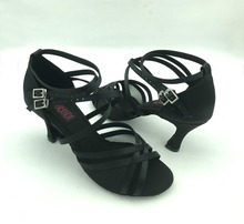 Fashional womens  latin dance shoes ballroom shoes salsa dance shoes tango & wedding shoes   6208B-BLK 2024 - buy cheap