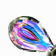 Top Quality 25pcs 76x47mm Gorgeous Crystal Chandelier Pendants (+Free rings) Rainbow Color Glass Suncatcher For Diy Suncatcher 2024 - buy cheap