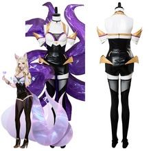 LOL-disfraz de zorro de nueve colas Ahri KDA para niñas, traje completo 2024 - compra barato