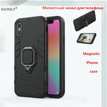 Para o iphone xs capa magnética anel de dedo suporte caso armadura para o iphone xs voltar capa dura pára-choques caso do telefone para o iphone xs funda 2024 - compre barato