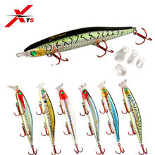 XTS Fishing Lure 90mm 105mm 124mm Artificial Hard Popper Minnow Pencil Bait 7 Colors Topwater Floating 4 lips Fishing Lure 5345 2024 - buy cheap