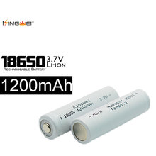 Kingwei-Batería de iones de litio 250 18650 v, 3,7 unids/lote, baterías de 1200mah, aptas para LED 2024 - compra barato