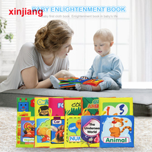 Baby Infant Toys Baby Cloth Book Early Learning Educational Toys Animals Vegetables English Story Soft Cloth Development Books 2024 - buy cheap