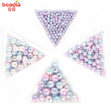 Hot Sale 2018 New 50-500pcs/bag 4/6/8/10mm Multicolor Plastic ABS Loose Pearl Beads for Jewelry DIY Craft Scrapbook 2024 - buy cheap