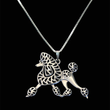 Новое уникальное романтическое ожерелье золотого и серебряного цвета, подвеска пуделя «Движение», ожерелье из игры «Голод» для женщин, чокер для лучшего друга 2024 - купить недорого
