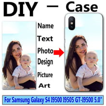 DIY Personalized custom photo name Customize printing your design picture case For Samsung Galaxy S4 I9500 I9505 GT-I9500 5.0" 2024 - buy cheap