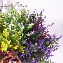 7 heads/pcs Aquatic plants lavender flower bouquet artificial flowers grain Christmas decor romantic simulation plastic flower 2024 - buy cheap