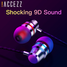 !ACCEZZ In-Ear Earphone With Microphone 3.5mm Audio Jack Earphones For Xiaomi Samsung S6 S7 iphone 5 6 Wired Stereo HIFI Headset 2024 - buy cheap