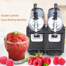 Máquina eléctrica automática para hacer granizado, dispositivo de 2 tanques para hacer zumo, hielo suave, arena, té, uso comercial, TKX-2.5L x 2 2024 - compra barato