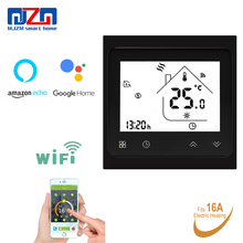 MJZM 16A-002-WiFi Wi-fi Controlador Regulador De Temperatura De Aquecimento Piso Termostato para Aquecimento Elétrico Funciona com O Google Casa 16A 2024 - compre barato