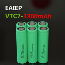 6 peças 100% bateria us18650vtc7 original 3300mah bateria 18650 3.7v grande capacidade dedicada à eaiep bateria de produto eletrônico 2024 - compre barato