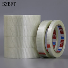 SZBFT Strong mesh fiberglass tape High-strength transparent cross pattern single-sided tape Aircraft model tape 25 meters long 2024 - buy cheap