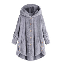 Casual Women Autumn Winter Parka Outerwear Loose Double-Sided Plush Hoodie Coat Female Plus Size Artificial Fur Coats Jacket New 2024 - buy cheap