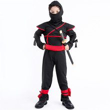 Cosplay Japanese Masked Knight Warrior Soldier Uniform Ninja Battle Suit for kids boys Halloween Carnival Game Costume bodysuit 2024 - buy cheap