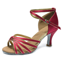 Hot sale  Brand New Women's Ballroom Latin Tango Dance Shoes heeled Sales Promotion Salsa Latin Dancing  Shoes Colors  heels 2024 - buy cheap