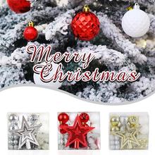 2019 NEW 50pcs/lot Christmas Tree Decor Ball Bauble Hanging Xmas Party Ornament decorations for Home Christmas decorations 30cm 2024 - buy cheap