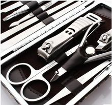 Stone Pattern Case+1 set 12pcs Nail Clipper Kit Nail Care Set Pedicure Scissor Tweezer Knife Ear pick Utility Manicure Set Tools 2024 - buy cheap