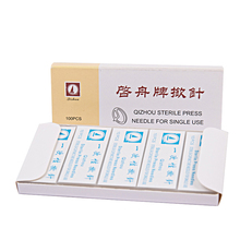 Qizhou agulha de pressão estéril, para uso individual, acupuntura, beleza, massagem 2024 - compre barato
