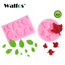 WALFOS пищевой силикон 3D лист, силиконовая форма, форма для помадки, форма для шоколада, форма для выпечки, инструменты для украшения тортов 2024 - купить недорого