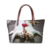 Cute Cat Printing Handbags for Women Large Capacity Female Cross-body Bag Luxury Brand Messenger Bag Bolsas Feminina 2024 - buy cheap