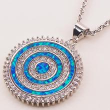 Blue Fire Opal 925 Sterling Silver Fashion Jewelry Pendant P145 2024 - buy cheap