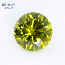 Peridot 0.8~3mm Cubic Zirconia Round Shape 5A Brilliant Cut Loose CZ Stone Synthetic Gems For Jewelry Making Gems Wholesale 2024 - buy cheap