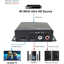 PUZHIJIE-Extractor de Audio HDMI2.0, 4K2K, 60Hz, compatible con HDMI 2,0, 18Gbps, HDCP2.2, HDR, LR, salida de Audio óptico, HDMI 2024 - compra barato