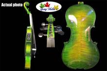 Beautiful white/black/brown/green colors 5 strings electric & acoustic violin 4/4 #7772 2024 - buy cheap