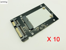 Adaptador de tarjeta convertidor mSATA SSD a SATA de 2,5 ", 50mm x 30mm para Windows XP/7/8/10 para Vista Linux Mac OS, 10 Uds. 2024 - compra barato