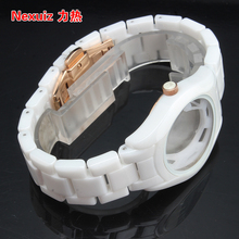 18MM NEW Watchbands,High Quality Ceramic Watchband  White Diamond Watch for AR1418 women  watches Bracelet  WATCHBAND 2024 - buy cheap
