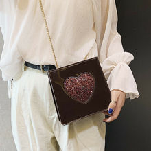 2019 New Brand Fashion Women Handbag PU Shoulder Messenger Bag Women Heart Chain Crossbody Bag Tote Purse 2024 - buy cheap