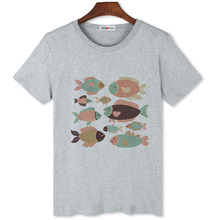Bgtotomate-Camiseta con peces para hombre, camiseta con diseño divertido, original, nueva, ropa de verano, oferta barata 2024 - compra barato
