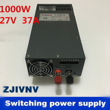 Best quality 27V 37A 1000W Switching Power Supply Driver for CCTV camera LED Strip AC 110v or 220V Input to DC 27V (SCN-1000-27) 2024 - buy cheap