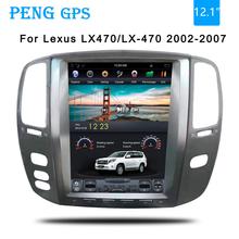 Tesla style Car GPS Navigation For Lexus LX470/LX-470 2002 2003 2004 2005 2006 2007 headunit multimedia radio no DVD player 4K 2024 - buy cheap