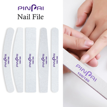 PinPai-Juego de 5 unids/set de limas de uñas de 100/180 granos para manicura y pedicura, bloque de amortiguación, pulidor de uñas de Gel UV, herramienta de uñas de doble cara 2024 - compra barato