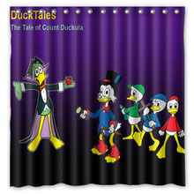 Contagem Duckula personalizado Impresso Cortina de Chuveiro Da Moda À Prova D' Água 72 "x 72" Cortinas de Banho Prova Mofo Banheiro Frete Grátis decoração 2024 - compre barato