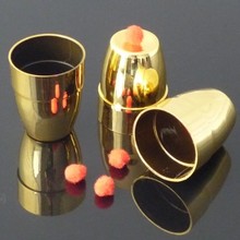 Plastic Three Cups Three Balls (Gold Color,Small,Dia 4.9*H6cm) Magic Tricks Appearing/Vanish Balls Magia Close Up Gimmick Props 2024 - buy cheap