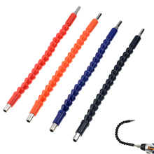 Broca universal flexível hex 1 peça, 295mm, extensão de broca elétrica preta/azul/vermelha/laranja, suporte de ponta de chave de fenda 2024 - compre barato