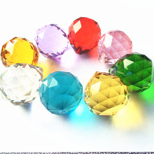 40PCS/lot,Free Shipping 40mm Crystal Faceted Ball, crystal chandelier ball, For Wedding&Fengshui Products,Mixed 8Colors 2024 - buy cheap