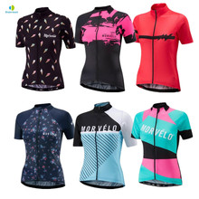 Morvelo Women's girls Summer Short Sleeve Cycling Jersey Bicycle Road MTB bike Shirt Outdoor Sports Ropa ciclismo Clothing 2024 - buy cheap