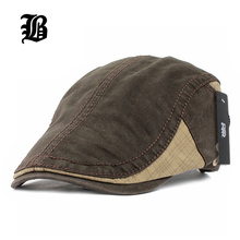 [FLB] Cotton Gorras Planas Male Beret Vintage Boinas Flat Cap for Men and Women casquette Sun Flat Cabbie Newsboy Hat Visors 2024 - buy cheap