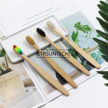 Escova de dentes de bambu 200 para higiene bucal, escova de dentes macia de madeira ecológica f1421 2024 - compre barato