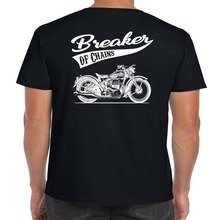 Camiseta com gola o para motociclista masculina, camiseta de algodão com manga curta, presente do papai para bicicleta 2024 - compre barato