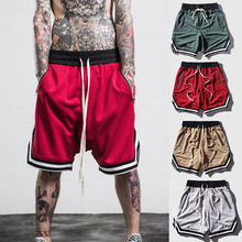 Fashion Men Hip Hop Basketball Sporting Shorts Elastic Drawstring Joggers Male Casual Zipper Pocket Shorts Summer Large Size2019 2024 - buy cheap