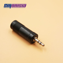 Smonisia-conector macho a hembra 100, 3,5 Uds., 6,35mm, 3 polos, conector 3,5 a 6,35, adaptador de cable de Audio 2024 - compra barato